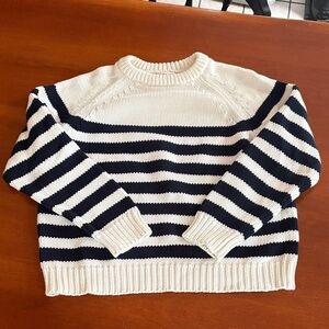 Demylee Navy and white striped sweater